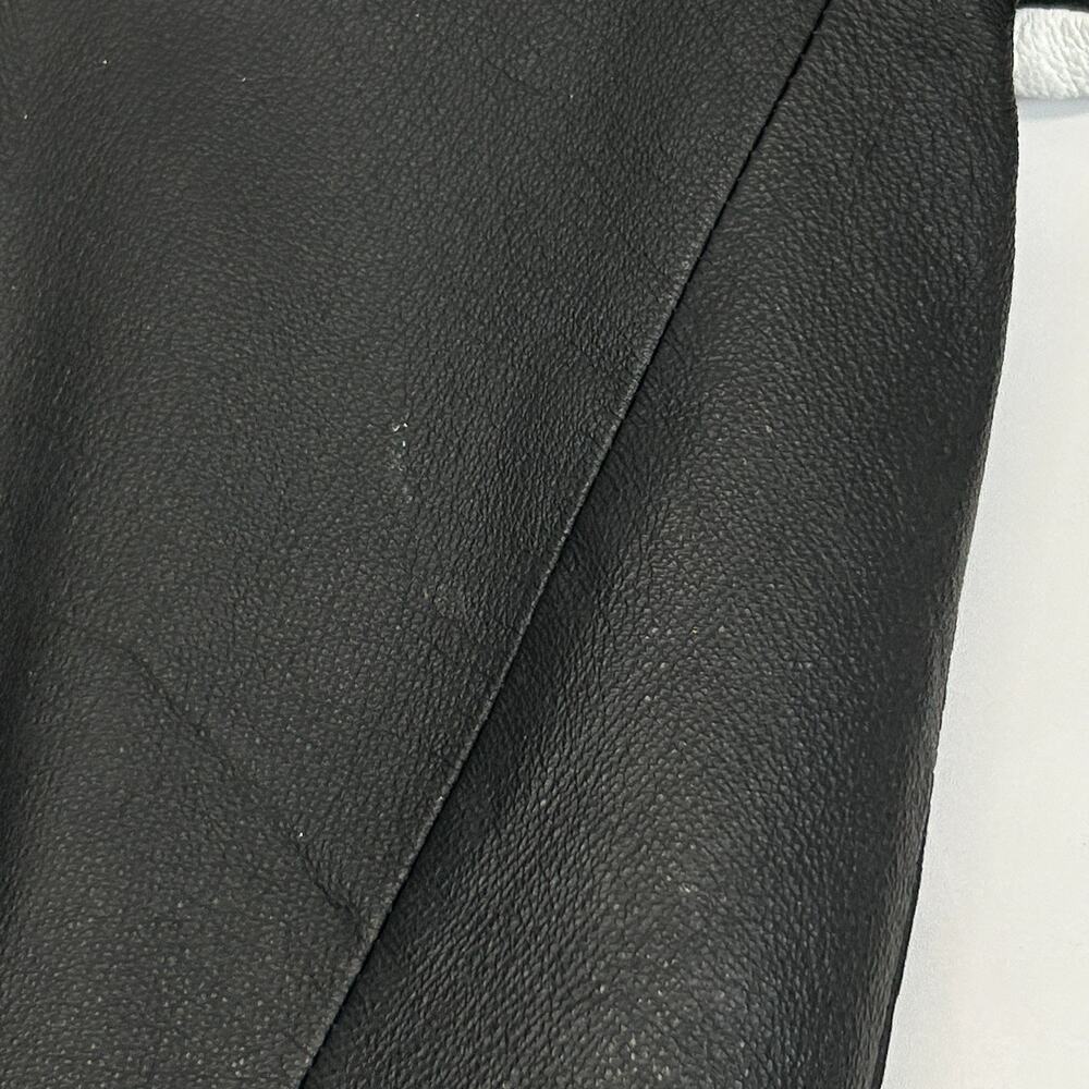 Vintage 90s Snoopy Peanuts Leather Bomber Jacket L Large American Toons Black - Picture 5 of 16